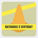 Search for construction party stickers Boy birthday
