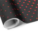 Search for black red wrapping paper Heart pattern