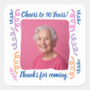 Search for 90 birthday stickers Ninetieth
