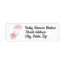 Search for umbrella return address labels Girl
