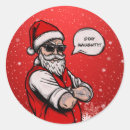 Search for funny naughty stickers Santa