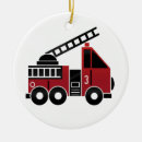 Search for firetruck christmas tree decorations Red