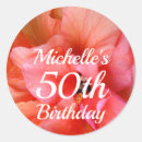 Search for orange birthday stickers Floral