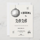 Search for cheers to the new year invitations Disco ball