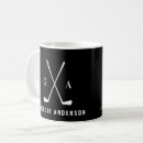 Search for black golf mugs Black and white