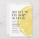 Search for lemon bridal shower invitations Watercolor