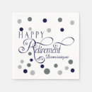 Search for elegant retirement party supplies Navy