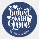 Search for bakery tags stickers Baked with love