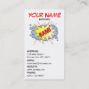 Search for comic book business cards Vintage