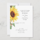 Search for simple sunflower wedding invitations Watercolor