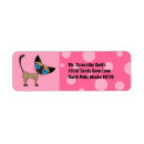 Search for two cats return address labels Kitty