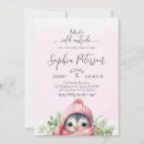 Search for penguin baby girl shower invitations Winter