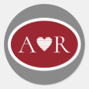 Search for elegant burgundy stickers Monogrammed