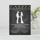 Search for lights rehearsal dinner invitations Chalkboard