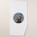 Search for funny bath towels Weimaraner