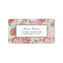 Search for retro floral return address labels Vintage