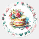 Search for floral birthday cake stickers Flowers