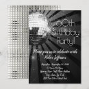 Search for disco ball invitations 60th