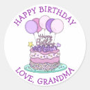 Search for purple birthday cakes stickers Whimsical