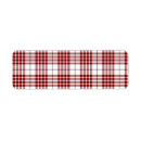 Search for red white check return address labels Tartan