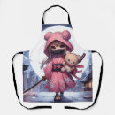 Search for cartoon art aprons Cute