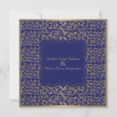 Search for filigree wedding invitations Navy