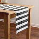 Search for black and white table runners Elegant