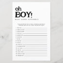 Search for oh baby shower games Simple