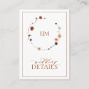 Search for directions cards invites Burnt orange