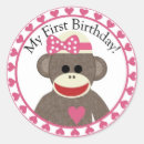 Search for monkey girl stickers Pink