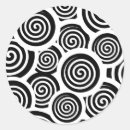 Search for round spiral stickers Black and white