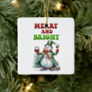 Search for wine lover christmas tree decorations Humour