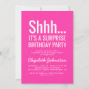 Search for pink surprise invitations Simple