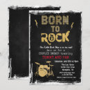 Search for rock star baby shower invitations Rock n roll
