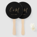 Search for wedding hand fans Gold