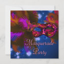 Search for red mardi gras mask invitations Black