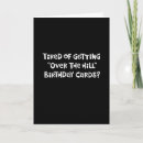 Search for funny 80th birthday cards Over the hill