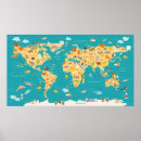 Search for animal world map posters Zoo