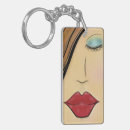 Search for woman face key rings Lips