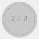 Search for blue and brown wedding stickers Elegant