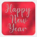 Search for sparkling happy new year stickers Red
