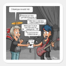 Search for music humour stickers Rock and roll