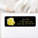 Search for yellow rose return address labels Floral