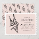 Search for pink lingerie shower invitations Lace