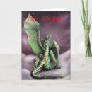 Search for dragon christmas cards Holly