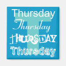 Search for days of the week magnets Thursday