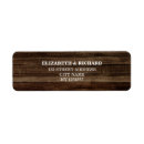 Search for wood planks return address labels Rustic