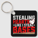 Search for love baseball key rings Funny