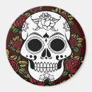 Search for sugar skull magnets Red