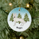 Search for white german shepherd christmas tree decorations Winter